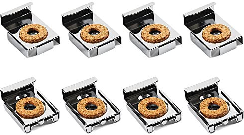 VOANZO Set di 2 clip da appendere a specchio con tasselli pesanti e viti per specchi da bagno e camera