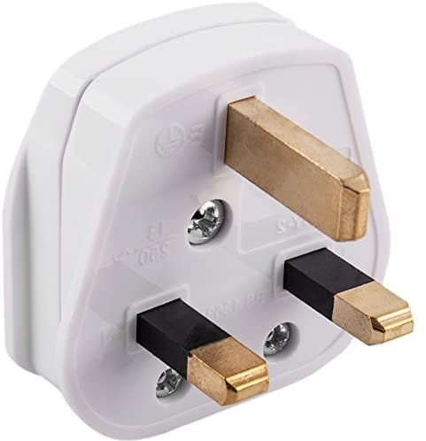 CableMarkt - Clavija Tipo G (BS-1363-1) para conexión de 3 Cables de alimentación