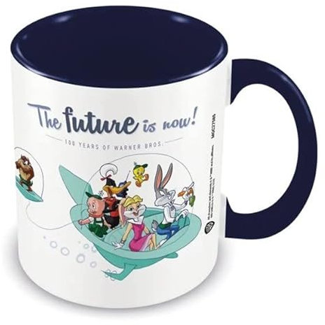 Pyramid International Looney Tunes & The Jetsons Tasse (100 Years of Warner Bros) 325 ml Kaffeetasse/große Tasse in Geschenkbox – Offizieller Warner Bros & The Jetsons Merchandise