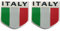 Auto-Aufkleber, 2 Stück, 3D-Aluminium, Italien-Flagge, Karosserie-Aufkleber, Auto, Motorrad, Dekoration, Aufkleber, Auto-Styling-Zubehör