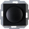 Kopp Athenis Universal-Dimmer mit Druck-Wechsel-Schalter für LED, Phasenan- und Phasenabschnitt, LED 3-100 Watt, Glühlampen 10-250 Watt, schwarz, matte Oberfläche, 845850082