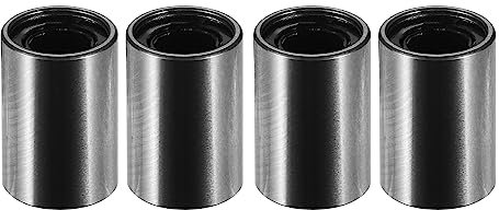 A ABSOPRO 4 Stück LM4UU 4x8x12mm Linear Kugellager Silberton