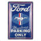 Nostalgic-Art Retro Blechschild, 20 x 30 cm, Ford Mustang – Parking Only – Geschenk-Idee für Ford-Zubehör Fans, Original Lizenzprodukt (OLP), aus Metall, Vintage Design, Blechschilder Sprüche