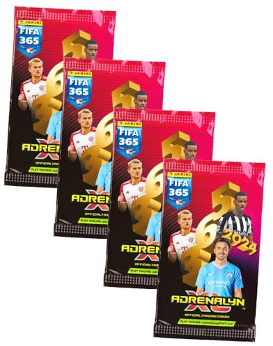 Panini Fifa 365 Karten 2024 - Trading Cards - 4 Booster Sammelkarten
