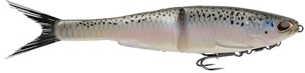 Berkley PowerBait® Nessie Glide Bait, Regenbogenforelle, 22,9 cm, Angelköder mit unwiderstehlichem Geschmack, weicher Swimbait ideal zum Barschangeln, ausgestattet mit Fusion19 Haken