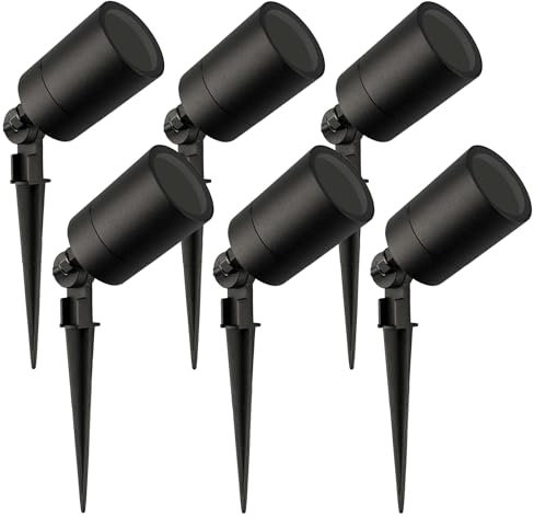 Ledvion - 6X LED Strahler, GU10 Fassung, Schwarz, 5W, IP65, inkl. Schnellanschluss