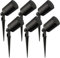 Ledvion - 6X LED Strahler, GU10 Fassung, Schwarz, 5W, IP65, inkl. Schnellanschluss