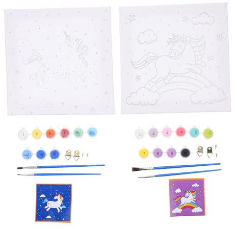 Lurrose 2 Sätze - und Dekorationsmalerei für Kinder acrylbilder ölgemälde selber machen Malleinwand für Kinder für Erwachsene zahlen selber machen Anzahl