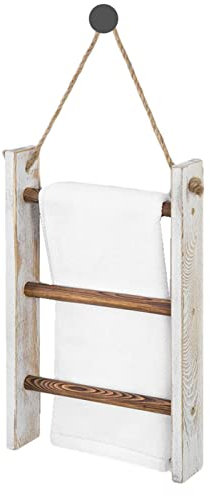 Vintage Towel Storage Rack, Hanging Storage Rack Old Fashioned, 3-Tier Towel Racks, Wide Applications Wooden Rack Towel Shelf For Bathroom Hand Towels