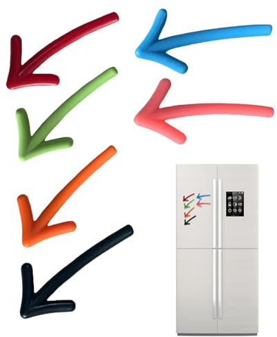 Magnetische Pfeile für Whiteboard-Klassenzimmer,Magnetpfeile für Whiteboard,6X Kühlschrankmagnete Aufkleber | Dekorative Kühlschrankmagnete in Pfeilform mit Nachrichtenaufklebern für das Whiteboard in