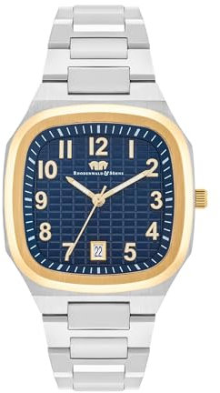 Rhodenwald & Söhne Herren Uhr analog Quarzwerk mit Edelstahl Armband Silber 10010500