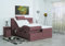 Boxspringbett Lapi 240x220, VS-Flieder, 7-Zohnen Taschenfederkernmatratze, Ergoflex - Inklusive Aufbau - Deutscher Hersteller