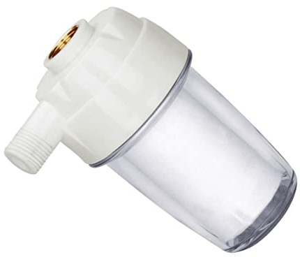 Tofficu Wasserhahnfilter Vorfilter aus Pet Pp und Kupfer Weiß Schützt Wassergeräte rutschfest Geeignet für Wasser Küchenwaschbecken und Duschbrausen zur Wasserfiltration im Haushalt