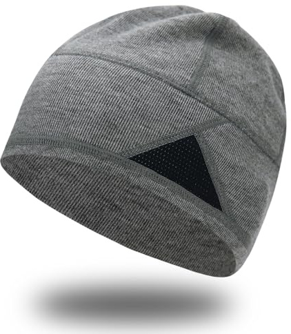 Leichte Beanie-Mütze, Atmungsaktiv & Wärmend, Dehnbar & Helmtauglich, Für Laufen, Radfahren & Outdoor-Sport, Unisex Skull Cap für Damen und Herren