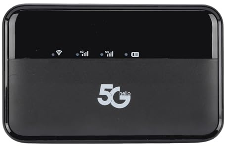 Garsent 5g Hotspot Mobile, Router Hotspot WiFi con Slot per Schede Nano SIM, velocità di Download Fino a 2,77 Gbps, velocità di Caricamento Fino a 1,25 Gbps, 32 Dispositivi, Hotspot
