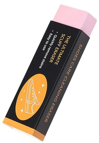 QUXVUIS Pulizia delle scarpe Cancella viaggi convenienti Regalo Allenatore pratico Pulitore per blocchi di gomma Soluzione di decontaminazione portatile, Rosa, 7.4x2.45x1.45 cm