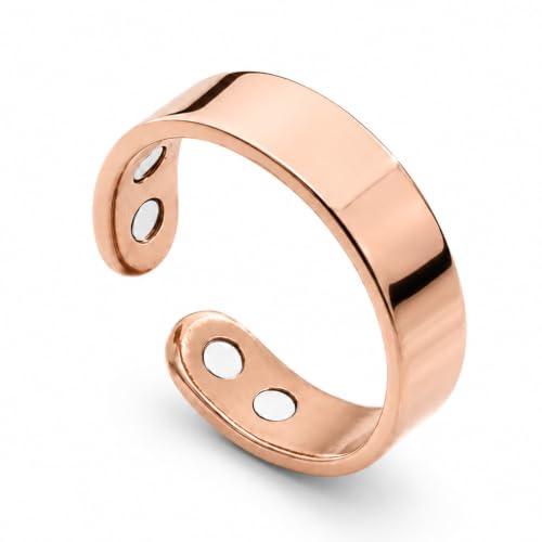 Kivermo Auralis Magnetring Original, Verstellbarer Magnetring aus Edelstahl für Damen und Herren, Auralis Ring mit Magnetelementen, Offenes Design