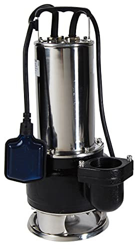 Spid'O ECC PRO 400 Pompe d'évacuation corps Inox pour eaux chargées gros débit (1500 W, 24 m3/h) Gris