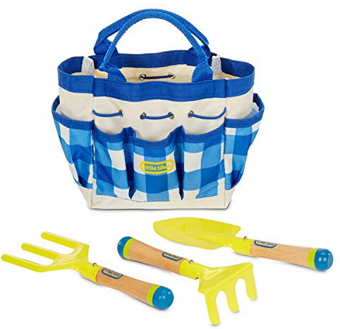 Little Tikes Growing Garden Hand Tools & Bag - Outdoor Fun for Toddlers - Educational & Active Play - Includes Shovel, Rake & More - Ages 3+ Years