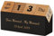 AeasyG Personalisierter gravierter Holz Ewiger Kalender Individuell gravierter Text Kleiner Tischkalender für Heim- und Bürodekoration Holzschild mit inspirierenden Sprüchen