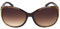 Foster Grant Womens Latte Sunglasses, Dark Transparent Brown
