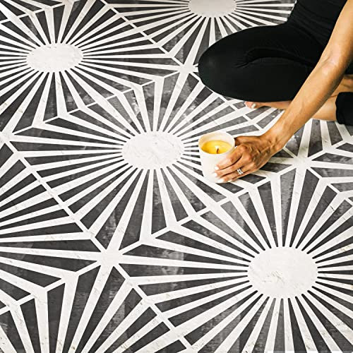 STENCILOGY® / Tile Stencil 12x12 (2 Pack) / Floor - Wall Stencil, Painting Walls and Floors , Reusable Tile Stencils for Painting , Furniture , Floor / Paint Stencils for Walls and Floors