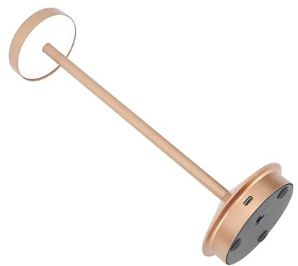 Garosa LED-Tischlampe Im Modernen Stil, 2000 MAh, Wiederaufladbar, Kabellos, Batteriebetrieben, Metall, 3 Modi, Dimmbar, Nachttisch-USB-C-Schreibtischleuchte, Tragbar für Nachtzimmer