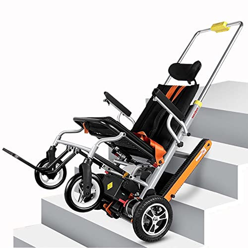 Elektrischer Rollstuhl, Patiententreppenlifte Elektrischer Stuhl Tragbare Treppenrollstuhllifte Treppenstuhllifte aus Aluminiumlegierung Klappbarer Treppensteiger mit angetriebener