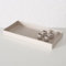 ReWu Kerzenleuchter Margo Matt Beige Eckig Metall Magnetisch - 4 Verschiebbare Kerzenhalter - Kerzenständer Adventskranz Tischdekoration Adventsleuchter 30 x 15 x 3cm
