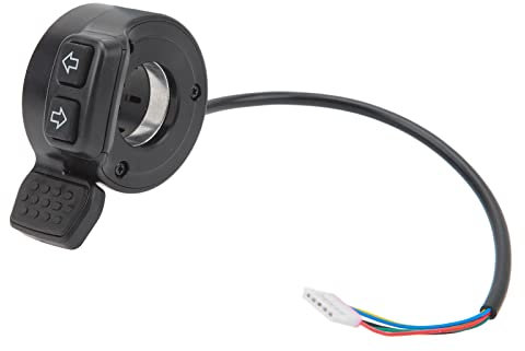 Electric Scooter Thumb Throttle XLD 109 S2L ABS Accelerator Speed Control with Left Right Steering Switch, Finger Throttle Adapter for Ebike Scooters