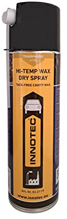 Innotec Hi-Temp Wax Spray Unterboden und Hohlraumschutz Fettspray Transparent - Next Level Konservierung für Automotive & Industrie - Keine Anhaftung von Schmutz und Staub - 500ml Spraydose