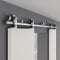 ETIASQSA 304CM/10FT Rail Sliding Barn Door Hardware Kit Stainless Steel Track Roller Accessory for Double Door(T)