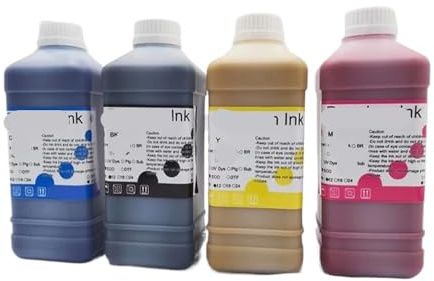 HRNJX Encre éco-solvant 1000ML, Compatible avec Les têtes d'impression DX4 DX5 DX6 DX7 DX10 XP600 Compatible avec Mimaki JV33 CJV300 JV5 CJV150 CJV160(1PC CleaningLiquid)