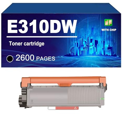 KLXFJ E310dw Tonerkartusche Kompatibel Für Dell E310dw E515dw E514dw E515dn Drucker, Ertrag Bis Zu 2600 Seiten,E310dw-1 Pack