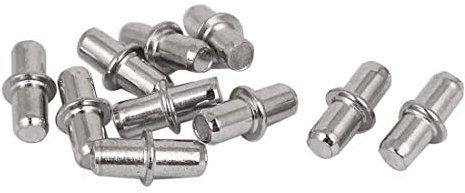 HKB ® 40 Stück Bodenträger Ø 5 mm, Metall verzinkt, Hersteller Hettich, Artikel-Nr. 20509