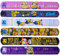 TE-Trend 6 Stück Frozen Snap Slap Band Armband Armring Kinder Schnapparmband Geburtstagsparty Mitgebsel