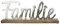 GILDE Schriftzug Aufsteller Familie Alu braun Silber Breite 43,50 cm