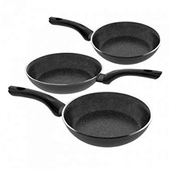 Jata SF1182226 - Set 3 Sartenes Inducción Antiadherente 18/22/26 cm, Aluminio Forjado, Apta para Todas Cocinas Incluida Inducción, Libre PFOA, Antiadherente Stonite