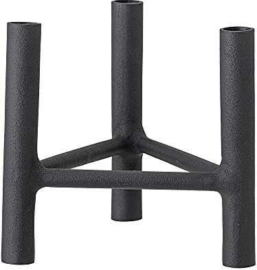 Bloomingville Kerzenständer Deeb, schwarz, Aluminium