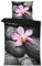 one-home Bettwäsche 135x200 cm Mikrofaser Bettbezug Fotodruck modern weich und kuschelig für Sommer und Winter geeignet, Farbe:Steine schwarz, Größe:4 teilig 135x200 cm