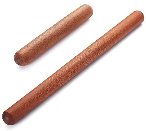 Kyraton Wood Rolling Pin - 20+40cm, French Rolling Pin for Pizza & Dumpling Dough
