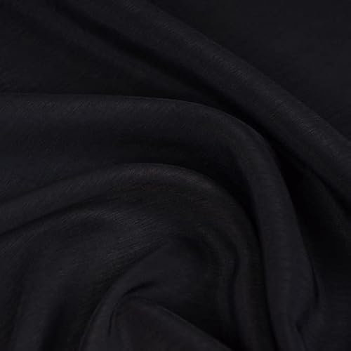 VIXDA Cupro Tencel Stoff Poly Cotton Material zum Nähen von Hemdenfutter einfarbig rot schwarz weiß Meterware