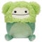 Squishmallows SQCR04128 - Bren der grüne Bigfoot 19 cm, offizielles Kelly Toys Plüsch, superweiches Kuscheltier