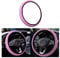 CGEAMDY Universeller Lenkradbezug für Auto, Durchmesser 37 – 38 cm, elastischer Lenkradbezug, atmungsaktive Mikrofaser aus Eisseide, rutschfest, geruchlos (Rosa)