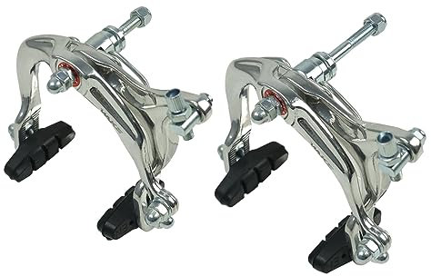 FOMTOR Fahrradbremsen C Brake, 1 Paar Fahrrad Bremsen Set, Rennrad Bremse, Fahrradbremssatz Ersatzteile Zubehör für die Meisten Mountainbikes und Fahrräder, Silbrig, Silbrig
