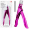 MelodySusie Acrylic Nail Clippers with 15Pcs Magnets Tip Cutters for Fake Gel Nails Sharp Professional Manicure Pedicure with Length Measurement Trimmer Nail Care Tools (Rose)