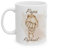 Jm-Déco Mug La Famille personnalisable avec prénoms - Tasse personnalisée Papa avec mains d'enfants (1 Main)