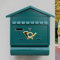 YKHAUPD Post Box, Postkasten, Wandbriefkasten, Wandbriefkasten aus Eisen, Retro-Briefkasten mit Zeitungsröhre, Großes Fassungsvermögen, Geeignet für Familien, Unternehmen und Schulen(Green)