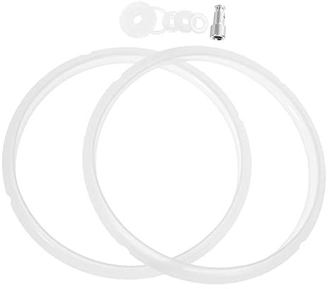 COLLBATH 7pcs Pressure Cooker Sealing Ring and Floater Valve Set Rubber Pressure Cooker Lid Liner Replacement Parts for 5l 6l Home Kitchen Supplies