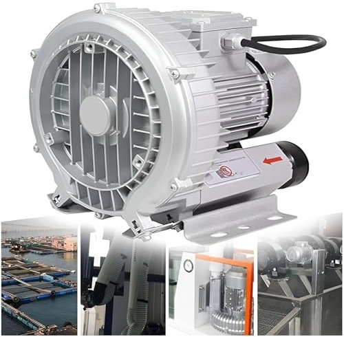 Souffleur régénératif 120 W-1500 W pour aérateurs de fosses septiques d'aquarium hydroponique, pompe à air électrique, ventilateur annulaire pour aération des eaux usées 0,16 HP – 2.04 HP,110V-120W